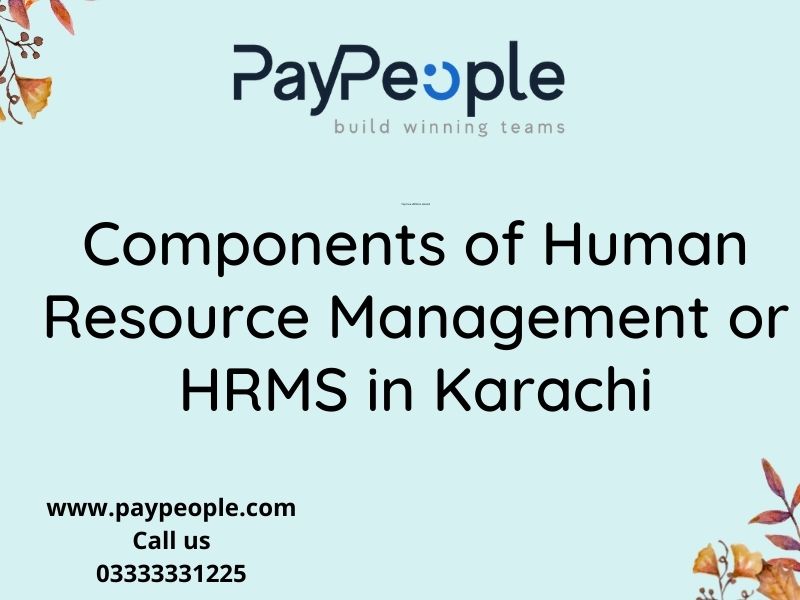 Components of Human Resource Management or HRMS in Karachi